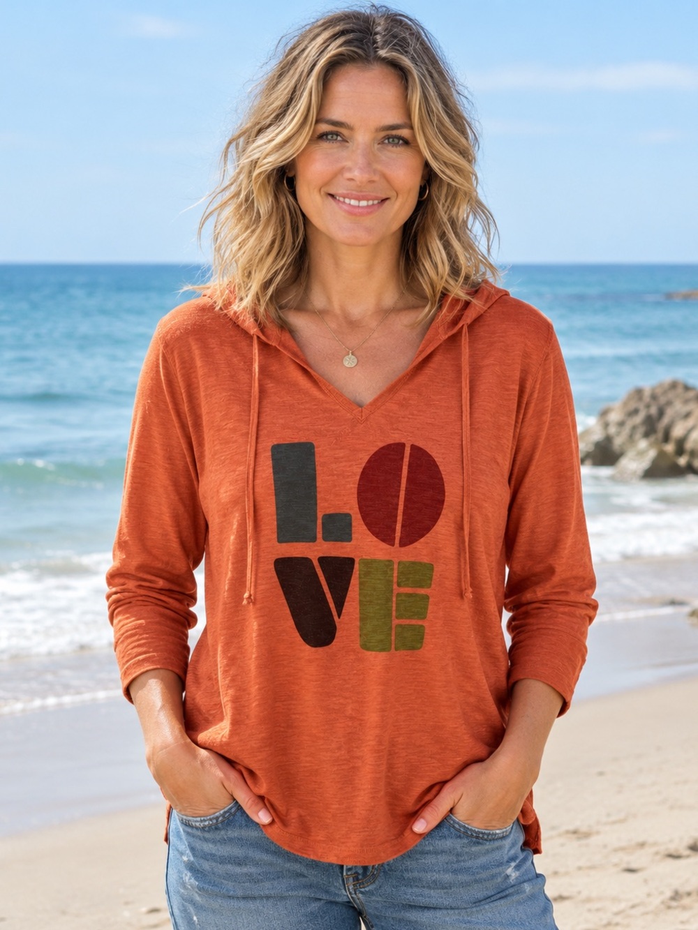 Life Is Good "LOVE" Crusher Long Sleeve Top